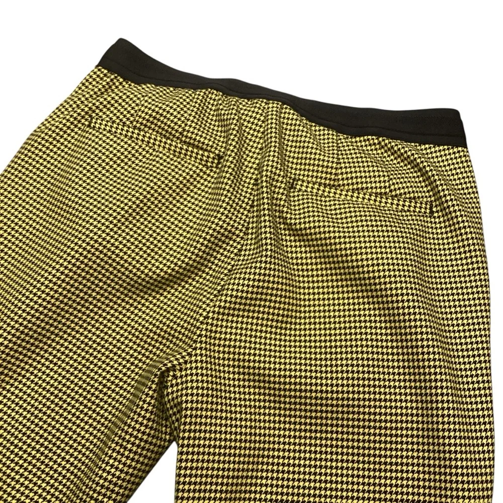 Zara Houndstooth Slim Leg Knit Pants Size‎ Small Career Office